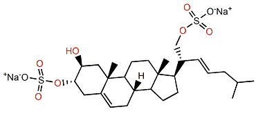 (22E)-Cholesta-5,22-dien-2b,3a,21-triol 3,21-disulfate